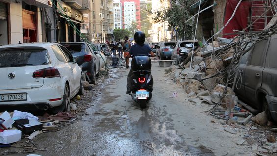 Pohled do nitra Bejrútu. Tak vypadá destrukce města